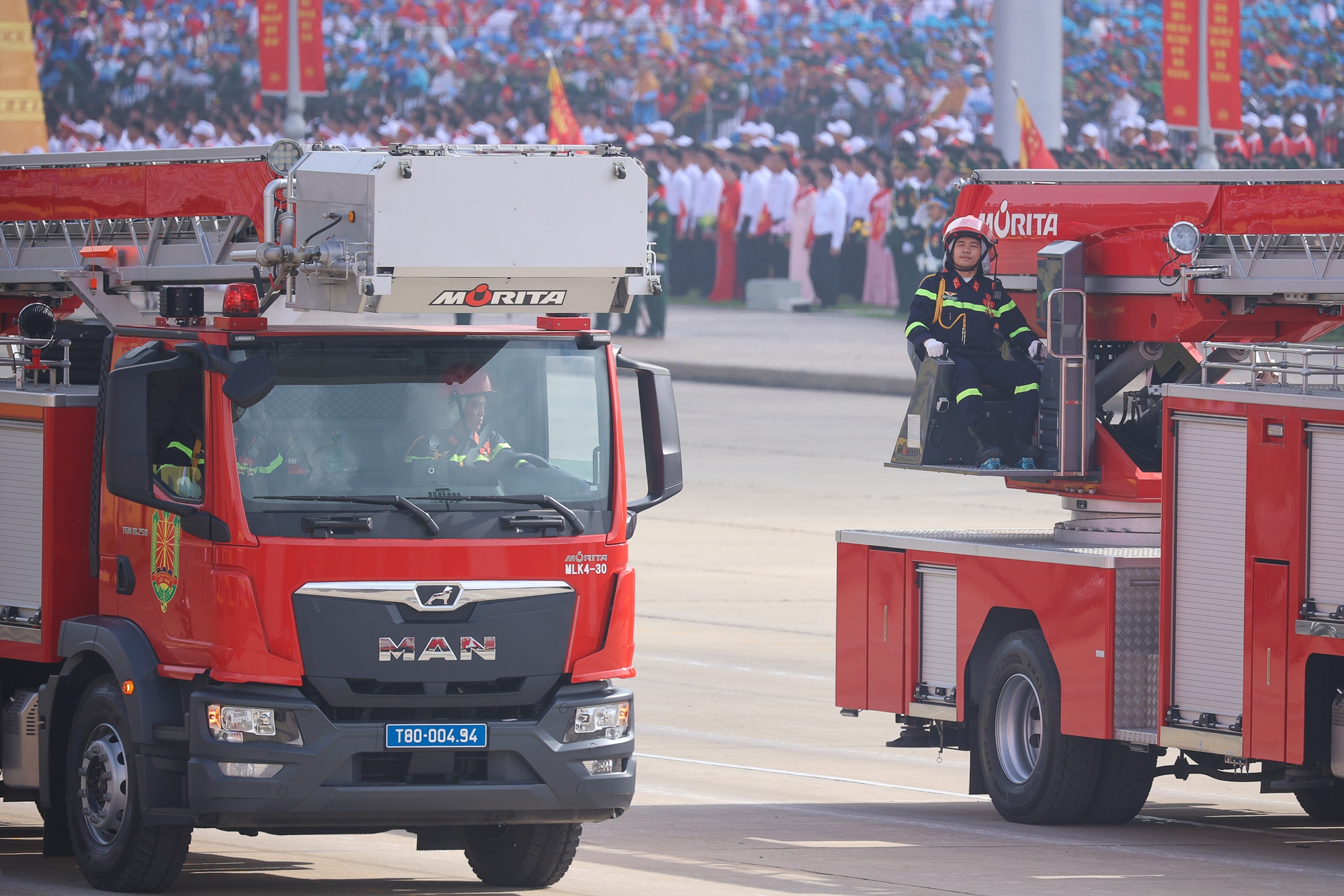 Chùm ảnh: Các khối xe đặc chủng Công an nhân dân tại Lễ kỷ niệm 80 năm Quốc khánh- Ảnh 10.