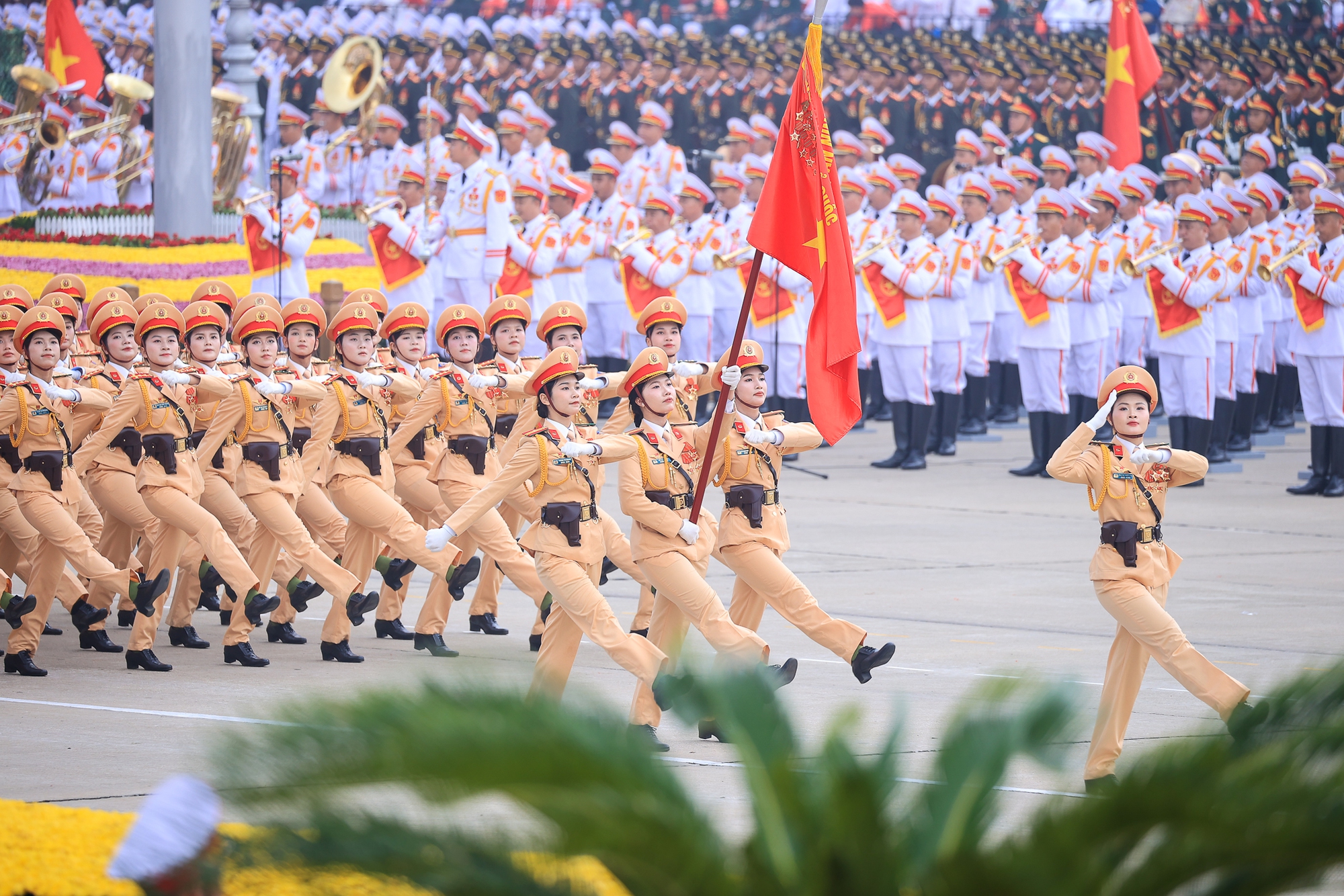 Chùm ảnh: Cận cảnh khối diễu binh hùng hậu của lực lượng Công an tại A80- Ảnh 8.